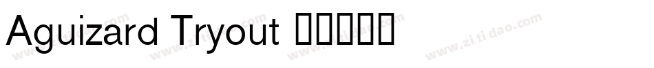 Aguizard Tryout字体转换